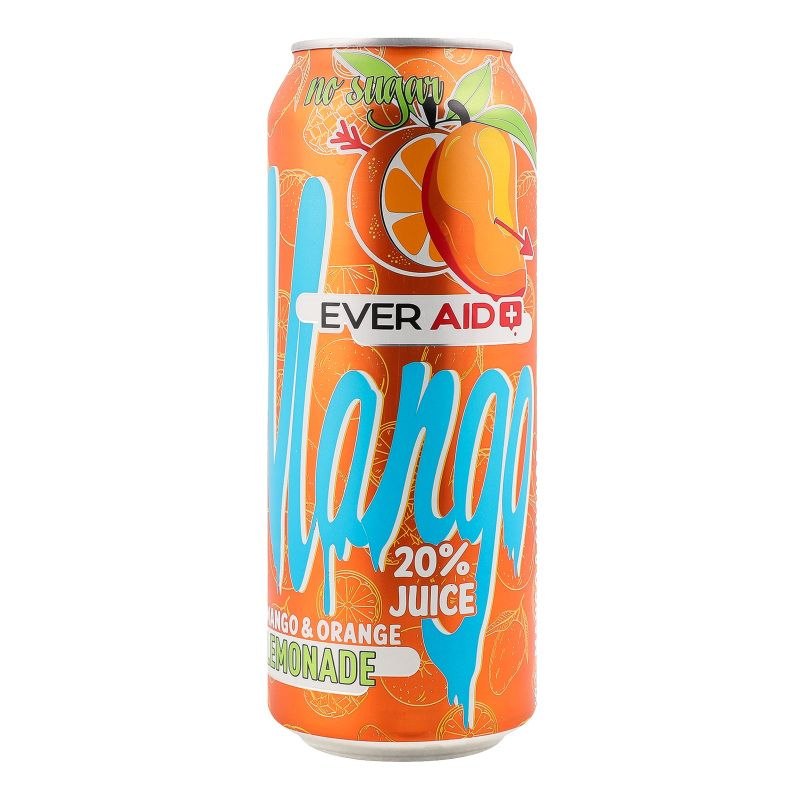 Напій б/а Ever Aid Mango & Orange Lemonade 0.5 л з/б